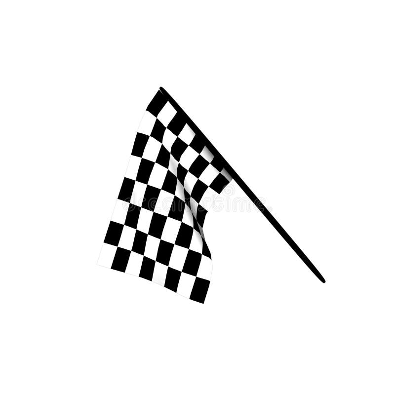 Checkered Flag stock vector. Illustration of flag, insignia - 20460054