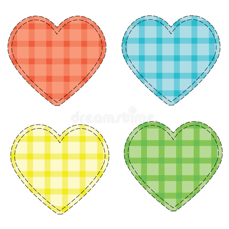 Checkered hearts