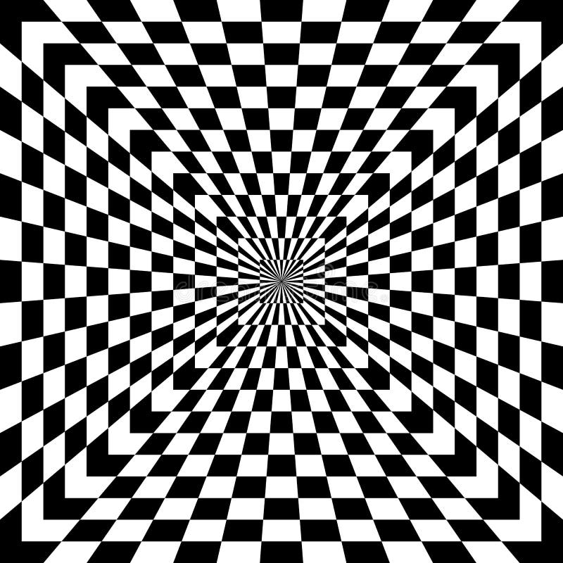 Checkered Optical Illusion