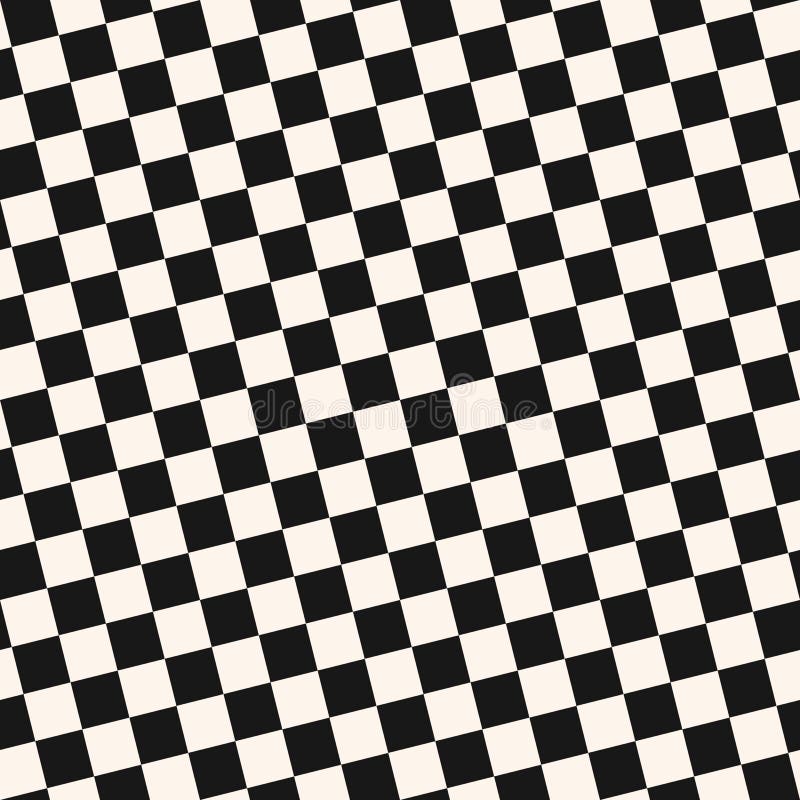 Diagonal checkered seamless pattern. Black and white vector geometric texture stock illustration Diagonal checkered seamless pattern. Black and white vector geometric texture stock illustration