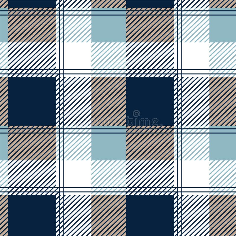 Checkered Shirt Fabric Pattern Design Stock Vector Illustration of