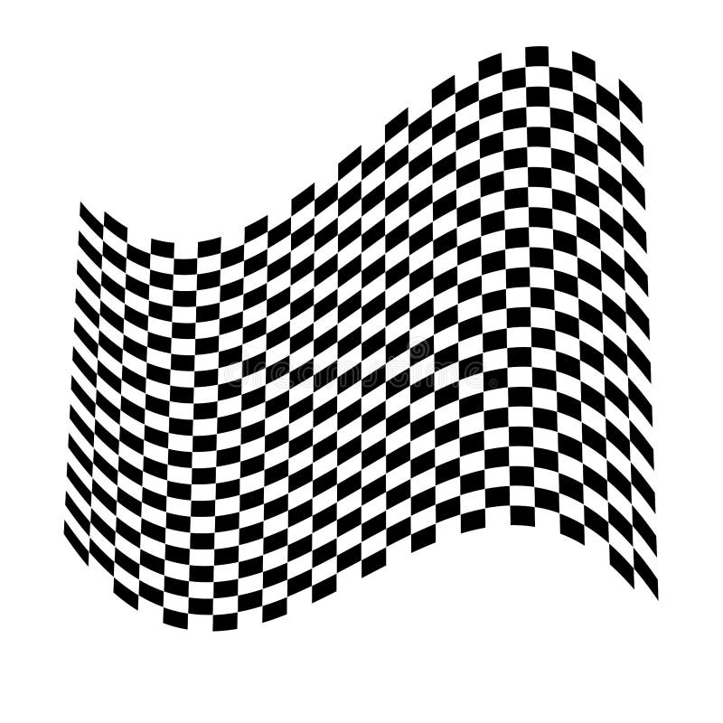 Checkered, Squared Pattern Element. Race, Racing, Finishing Line Flag