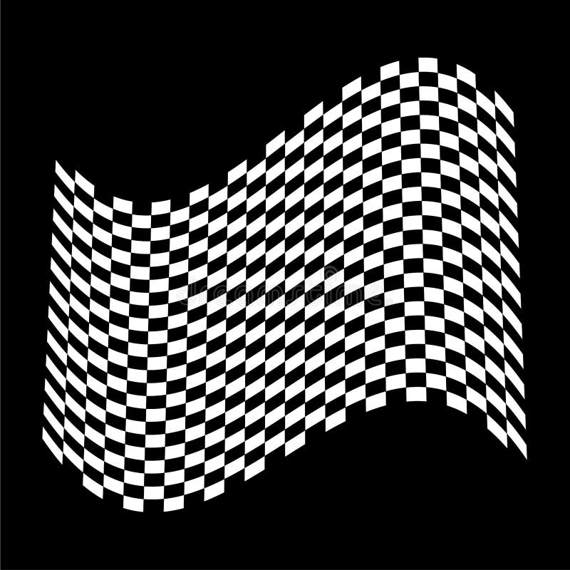 Checkered, Squared Pattern Element. Race, Racing, Finishing Line Flag