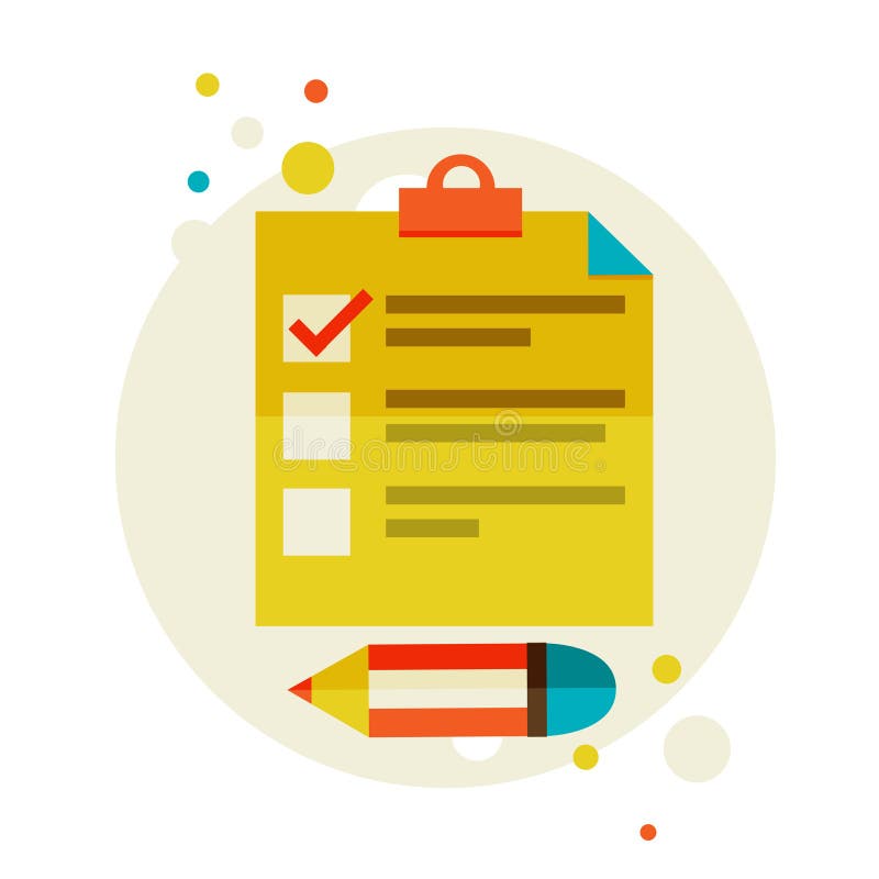 Checklist royalty free illustration
