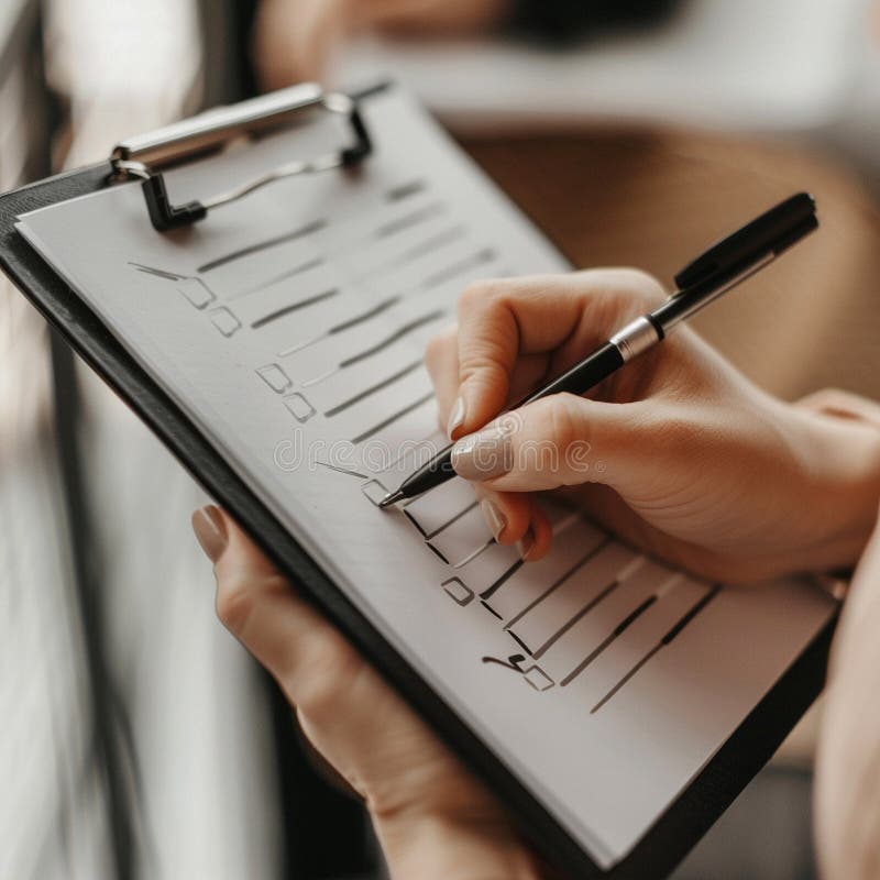 The checklist. A notebook. Business notebook. Planning. To-do list. High quality illustration. Paper clip check mark icon doodle illustration stock images, royalty-free photos and pictures