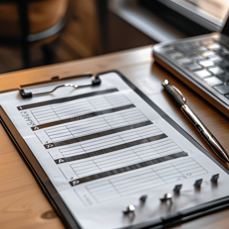 The checklist. A notebook. Business notebook. Planning. To-do list. High quality illustration. Paper clip check mark icon doodle illustration stock images, royalty-free photos and pictures