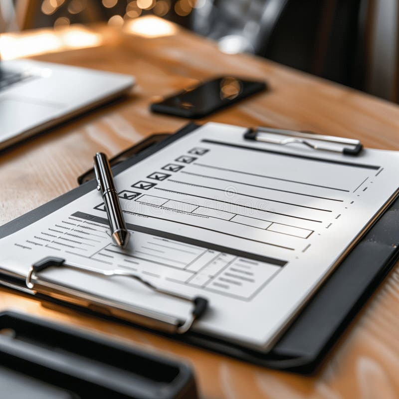 The checklist. A notebook. Business notebook. Planning. To-do list. High quality illustration. Paper clip check mark icon doodle illustration stock images, royalty-free photos and pictures