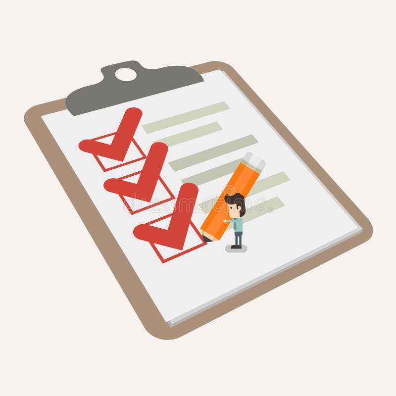 Checklist stock illustration