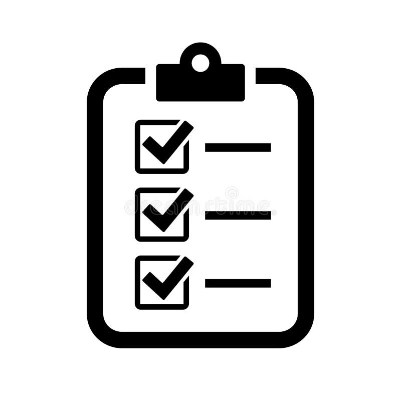 Checklist vector icon royalty free illustration