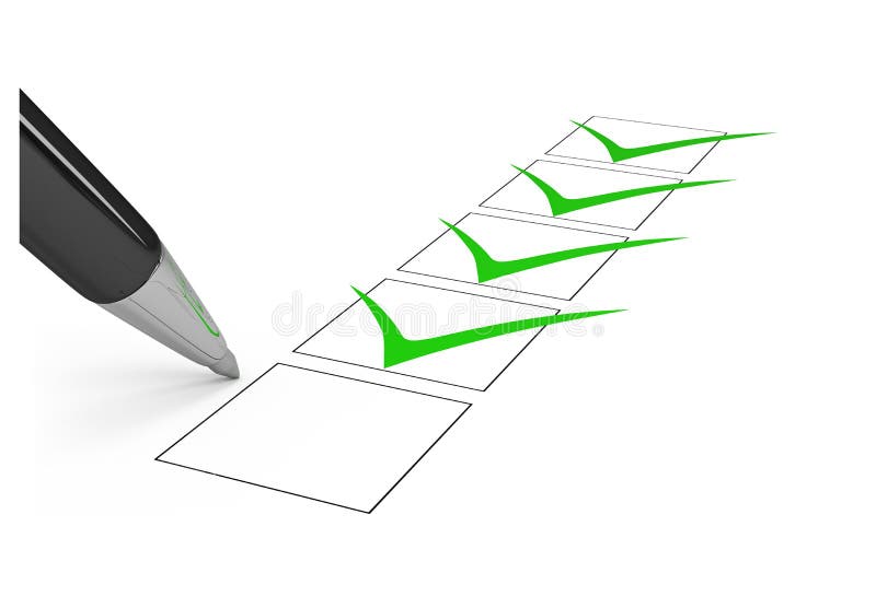 Checkliste vektor abbildung