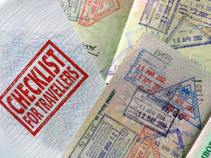 ChecklistForTravellers foto de archivo libre de regalías