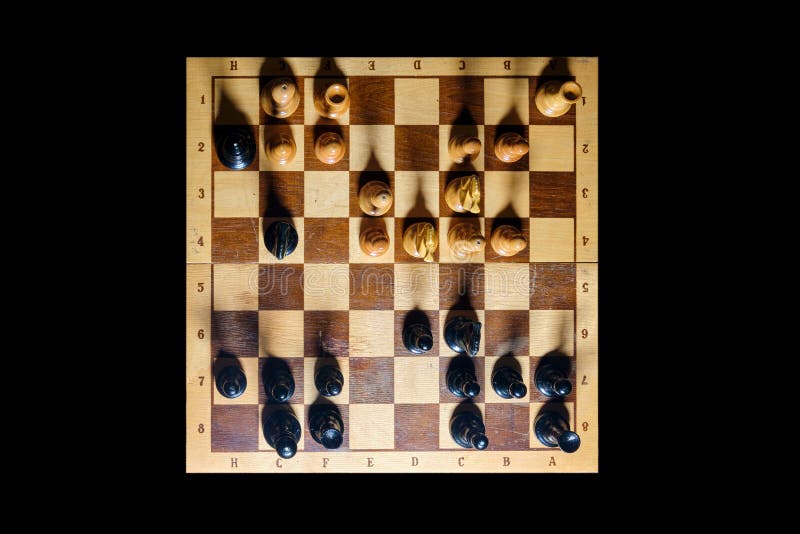 Chessboard with the Queen Gambit Opening and a Clock Showing the Time of  the Game Stock Image - Image of organized, checkered: 235866331