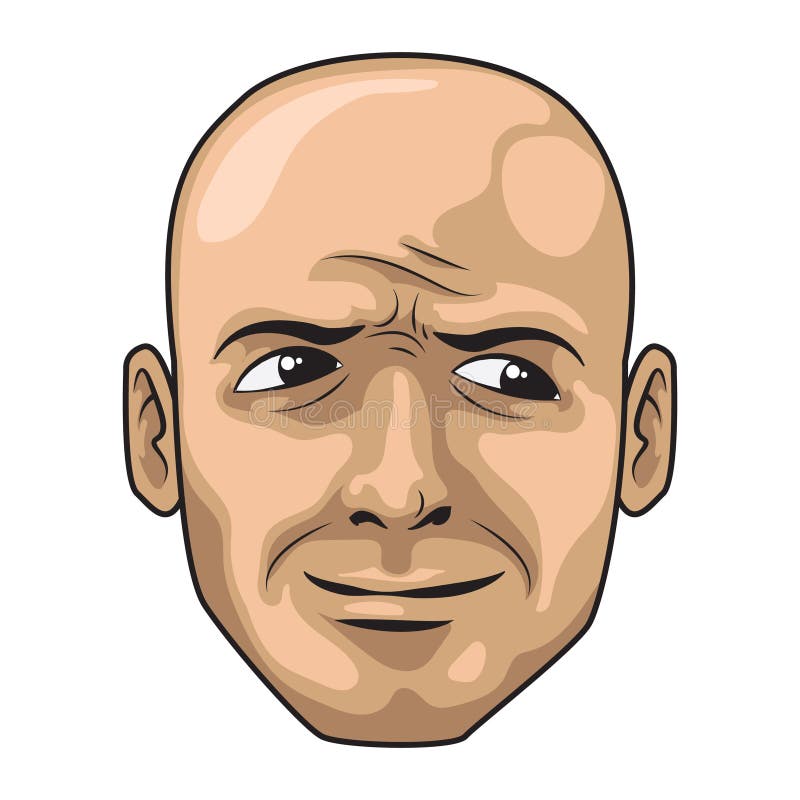 Scared Bald Man Stock Illustrations – 115 Scared Bald Man Stock ...