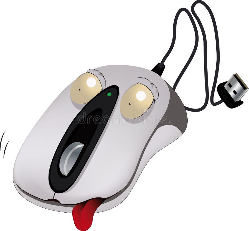 The cheerful computer mouse