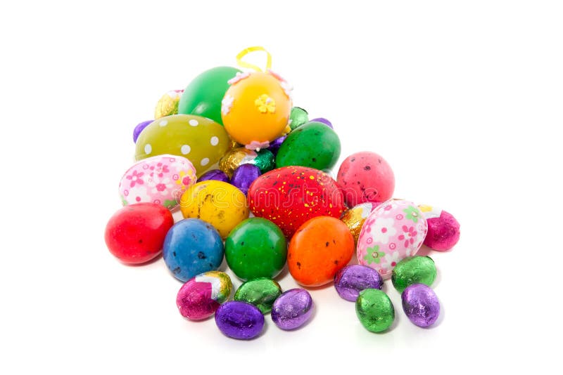 Cheerful easter eggs