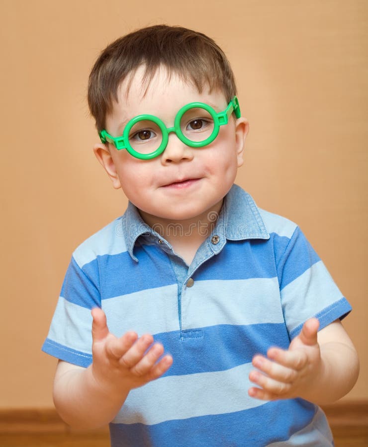 Big Nose Glasses on Little Boy Stock Photo Image of glasses, party