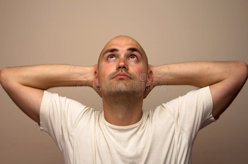 Cheerful man stock image