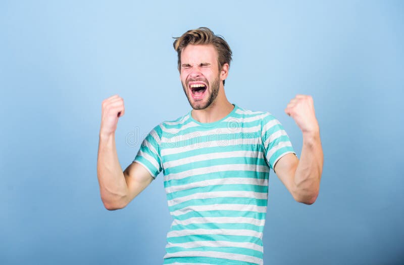 Cheerful smile. Humor laugh. Smiling guy fashion model. Smiling face expression. Good mood. Positive emotions concept royalty free stock photos Cheerful smile. Humor laugh. Smiling guy fashion model. Smiling face expression. Good mood. Positive emotions concept royalty free stock photos