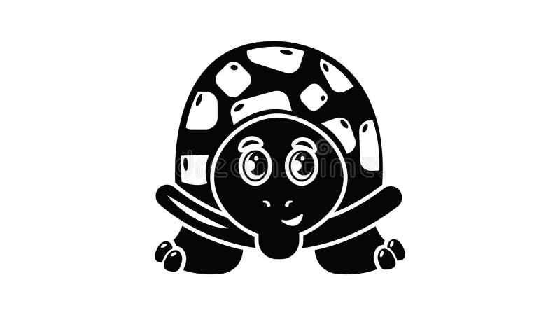 Cheerful turtle icon animation vector illustration