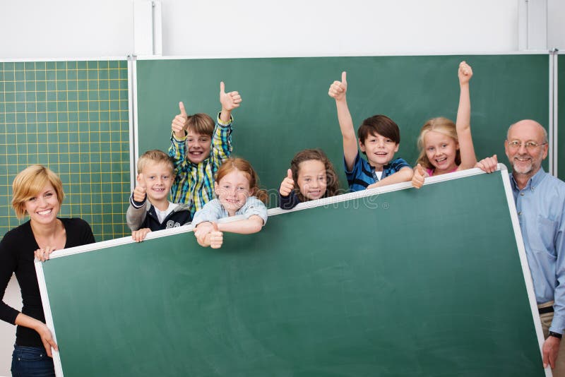 Cheering happy young school children royalty free stock image Cheering happy young school children royalty free stock image
