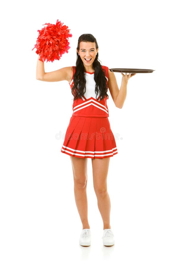 White Teen Cheerleaders