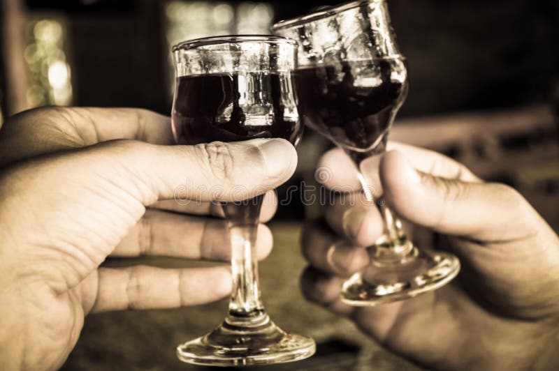 Cheers for More Happy Holidays Stock Image Image of delicious