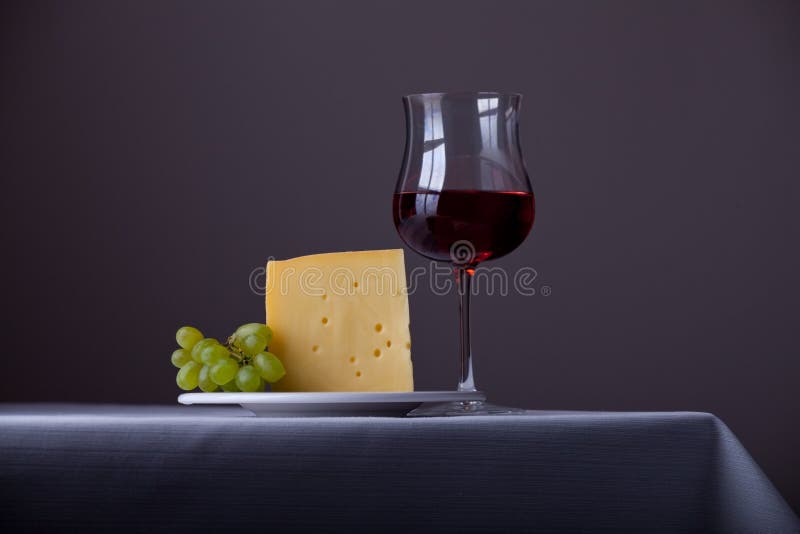 Wine and Cheese stock image. Image of place, candlelit 4327323