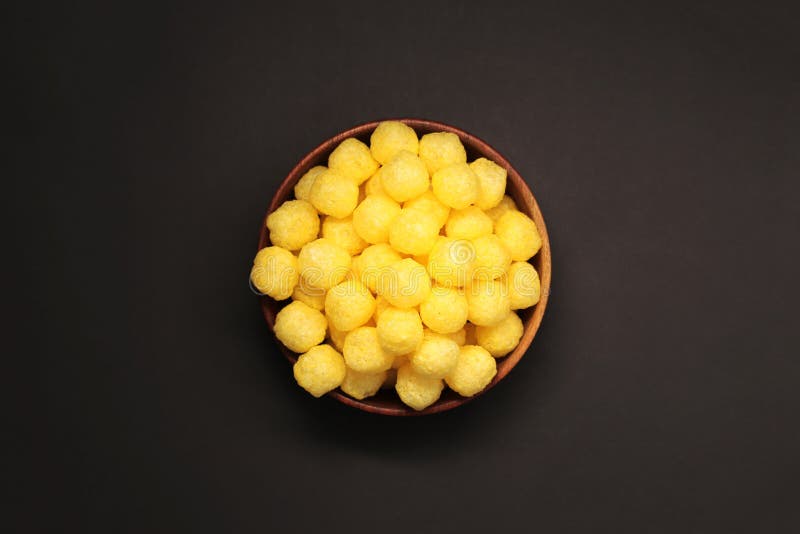 Cheese balls stock image. Image of cheese, yellow, meal 247156179