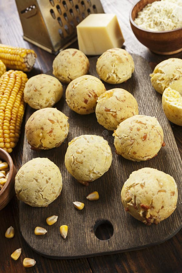 Cheese Balls Made with Corn Flour Stock Image Image of meal, cuisine