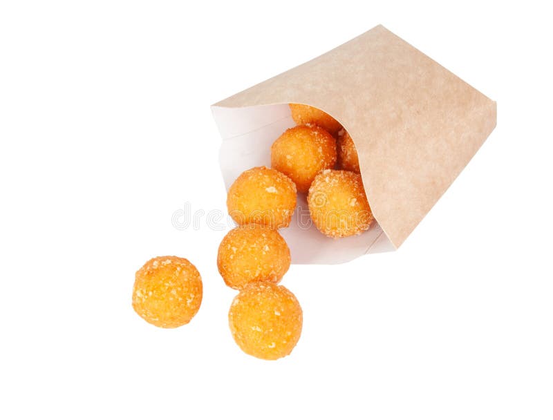 Cheese Balls with French Fries and Sauce Stock Image - Image of tasty,  snack: 180112499