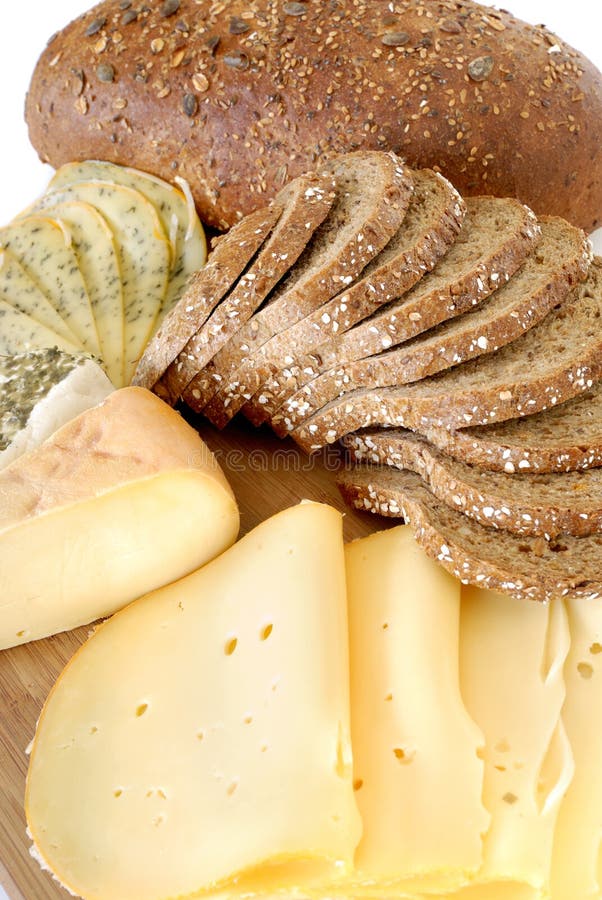 Cheese board and bread stock image. Image of bakery, gourmet 4379887