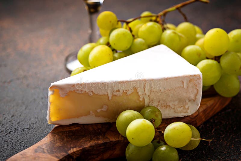 Cheese Brie, Grape and Wine Stock Photo Image of antipasto, food