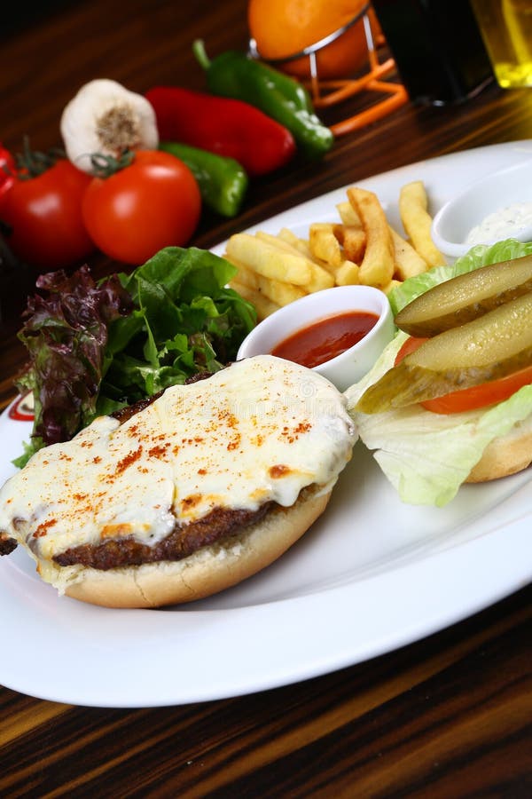 Cheese Burger royalty free stock image