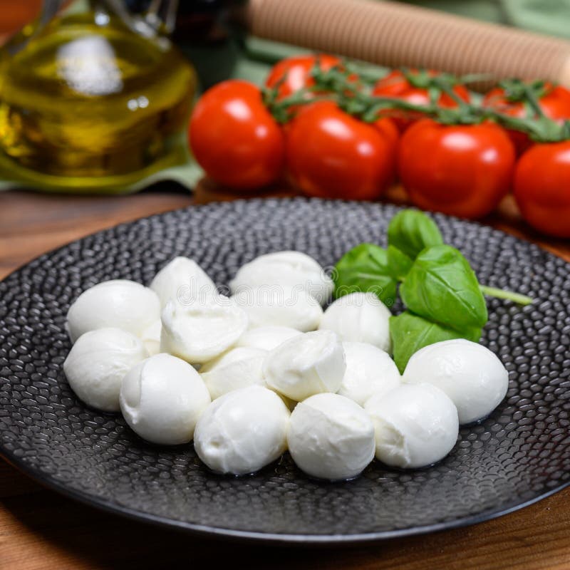 Cheese Collection, White Mini Mozzarella Cheese Balls for Salad or for