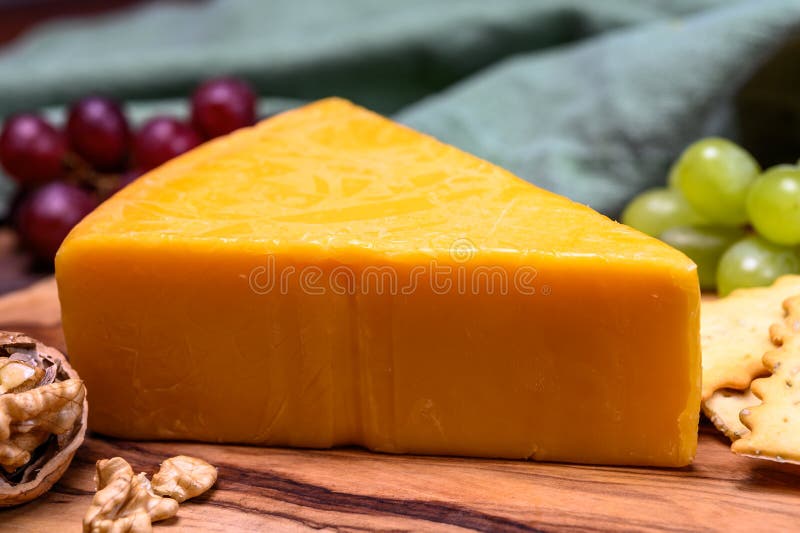 Cheese Collection, Yellow Matured Cheddar Cheese Triangle Piece from