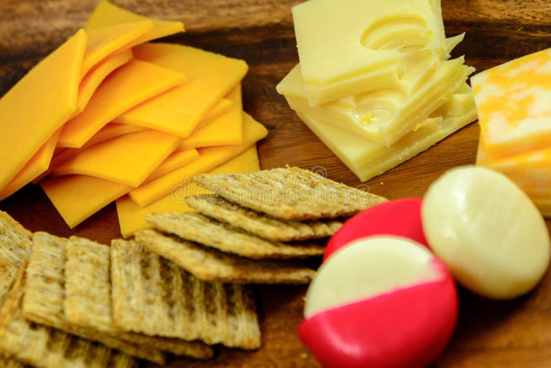 Cheese and Crackers stock image. Image of platter, pepper 17161153