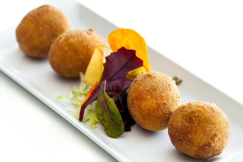 Cheese croquette.