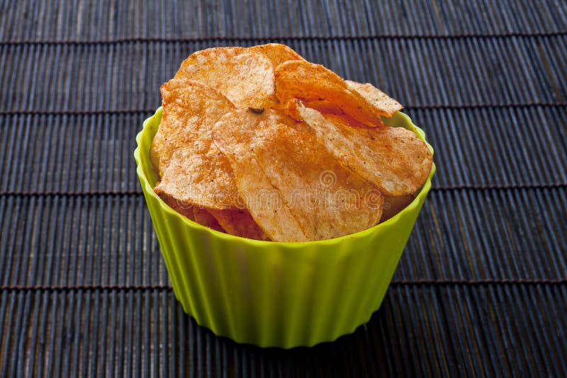 Cheese Flavored Potato Chips Stock Photo Image of barbecue, snack