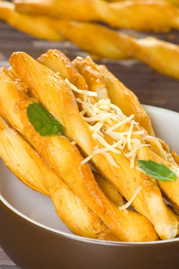 Cheese Flavored Twisted Sticks Stock Image Image of cheese, salted