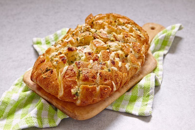 Cheese and Garlic Crack Bread Stock Photo Image of bread, mozzarella