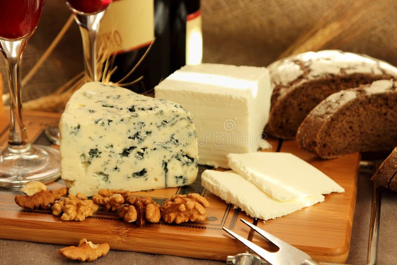 Cheese, Glasses of Wine and Nuts Stock Image Image of nuts, health 48868597