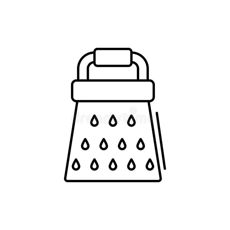 Cheese Grater Icon. Simple Line, Outline Vector Elements of Kitchen