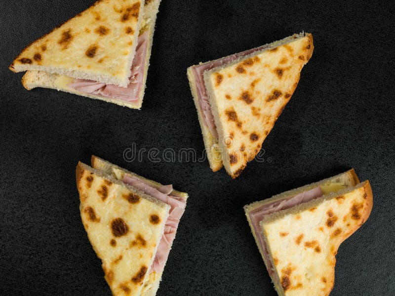 Cheese and Ham Toasted Bread Sandwich