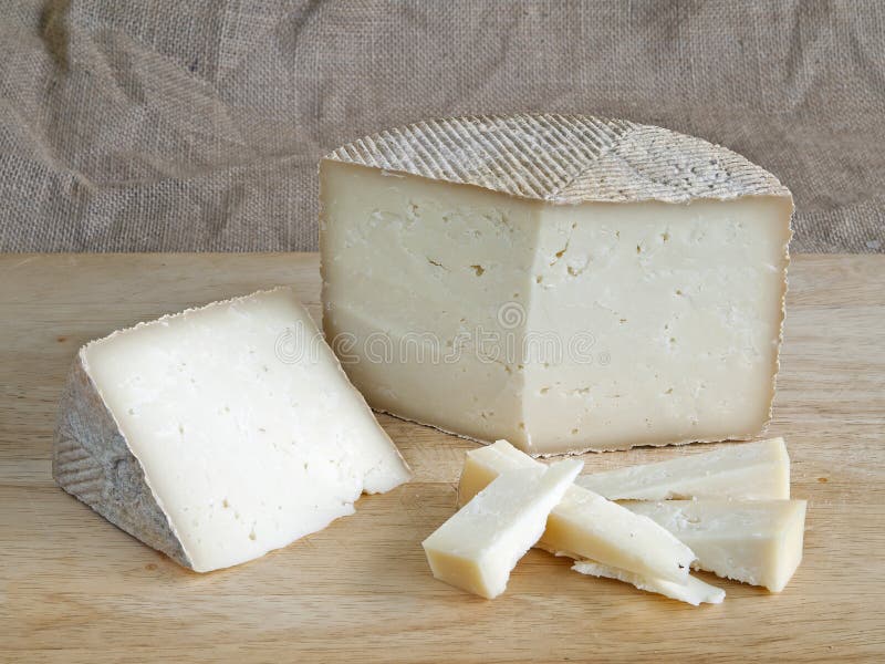 Cheese Made From Sheep's Milk Typical Cuisine Of Palencia Royalty Free