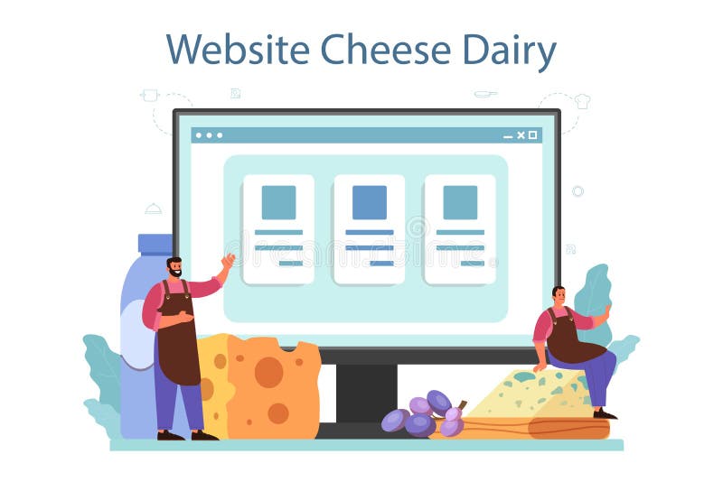 Cheese Maker Online Service Or Platform Professional Chef Making Stock Vector Illustration Of Craft Gastronomy 199570513
