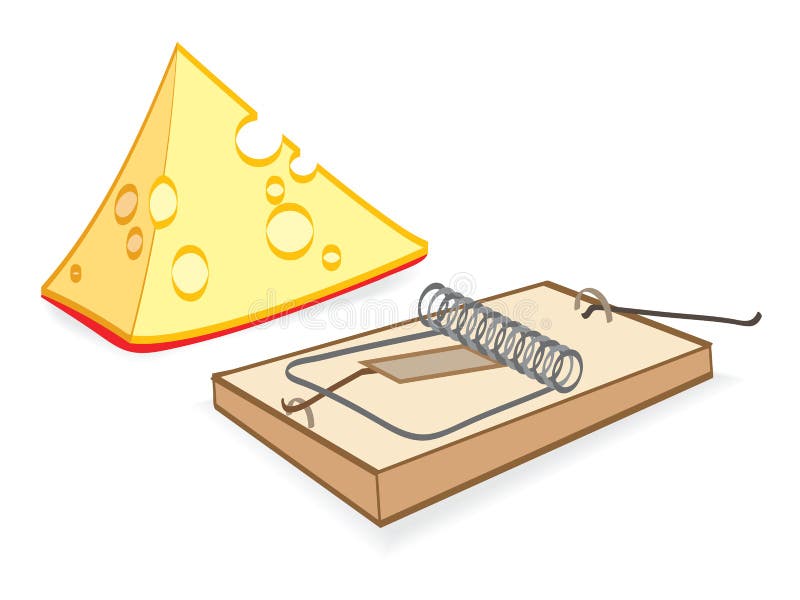 Cheese And Mousetrap Cartoon