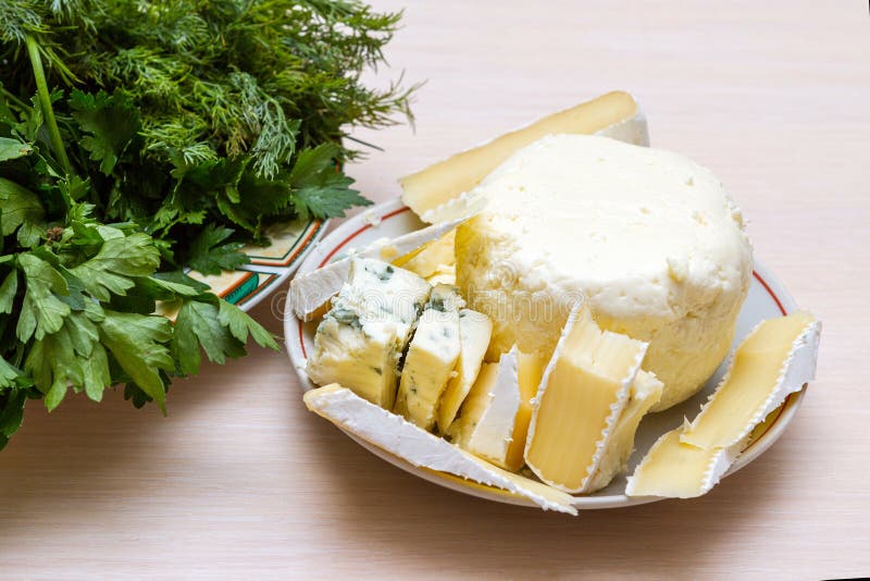 Cheese and parsley stock photo. Image of mold, healthy 56315436
