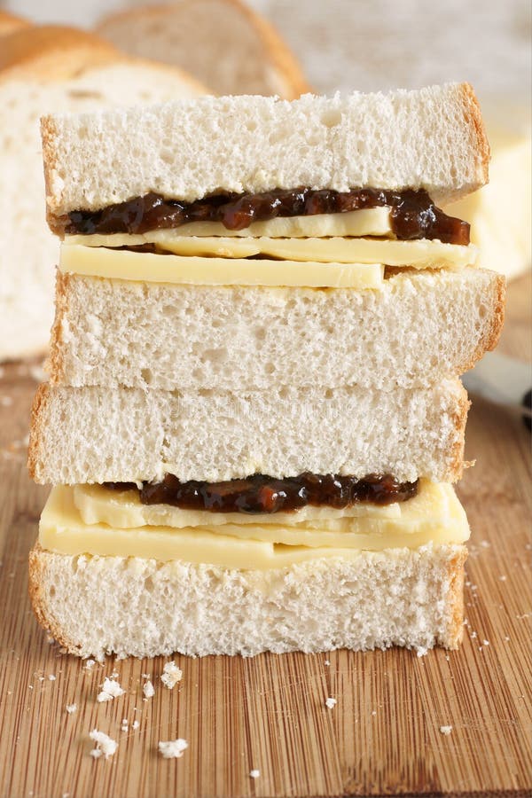 Cheese and pickle sandwich stock photo. Image of cheddar 41240360