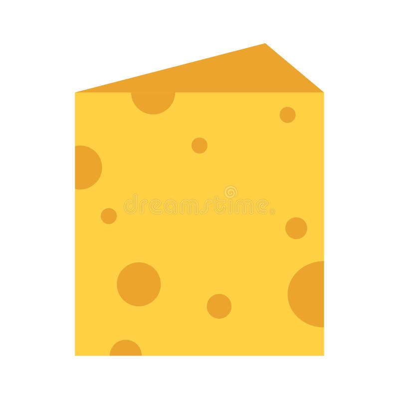 Cheese piece cartoon stock illustration Cheese piece cartoon stock illustration