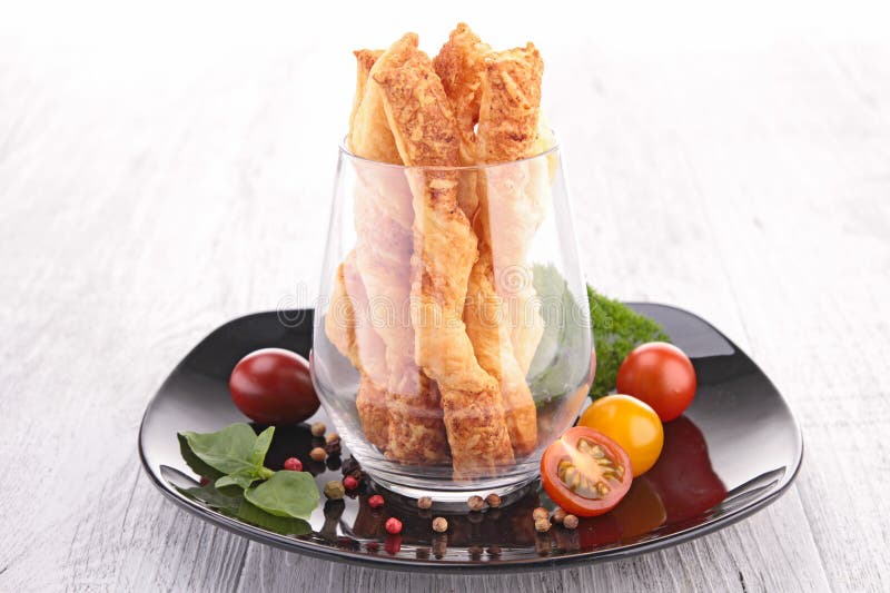 Assortment of Puff Pastry Appetizer Stock Image Image of stick